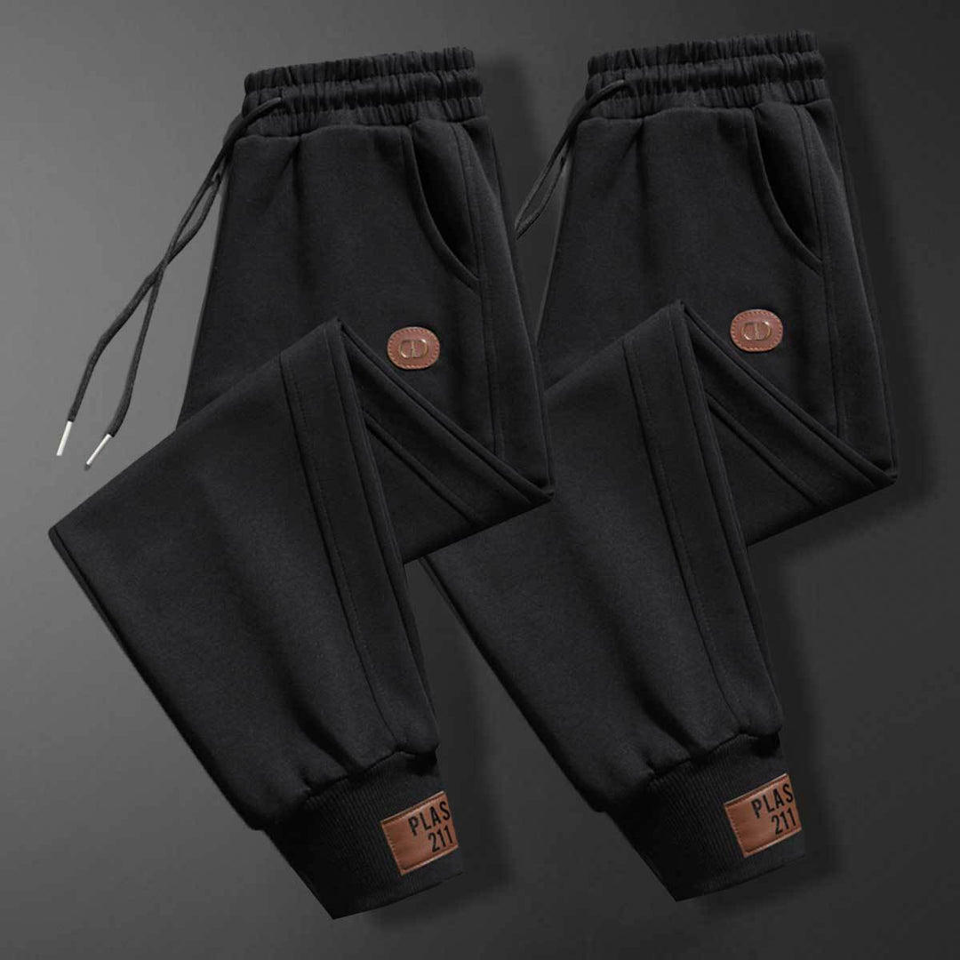 Herren bequeme Sweatpants mit verstellbarem Bund und praktischen Taschen Drune