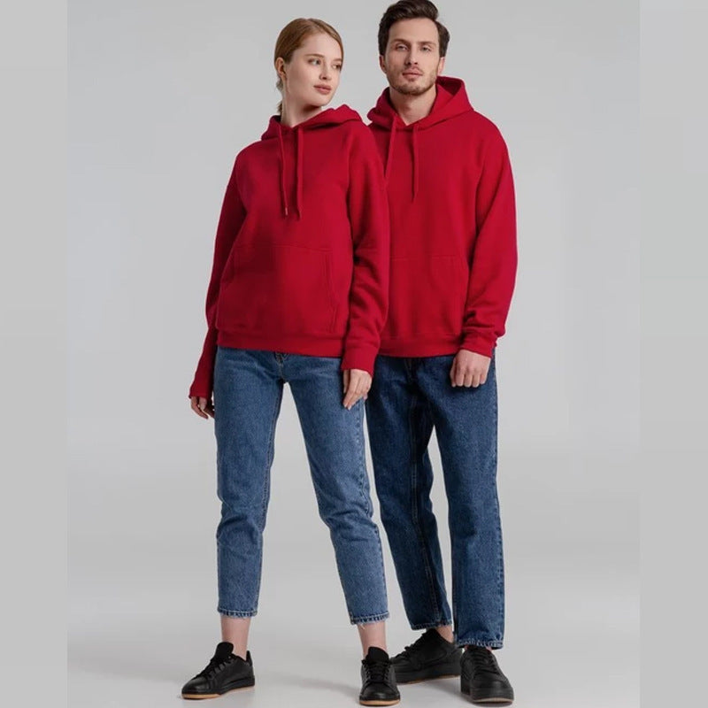 Unisex nan minimalistischer Heavyweight Kapuzenpullover aus French‑Terry mit verdeckter Kängurutasche und schmaler Silhouette Drune