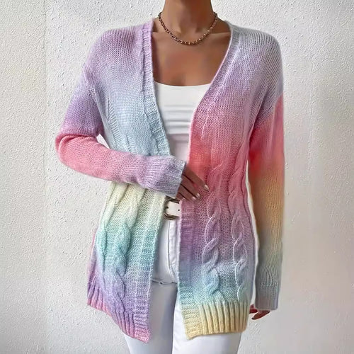 Damen Strickjacke im modernen Farbverlauf Drune
