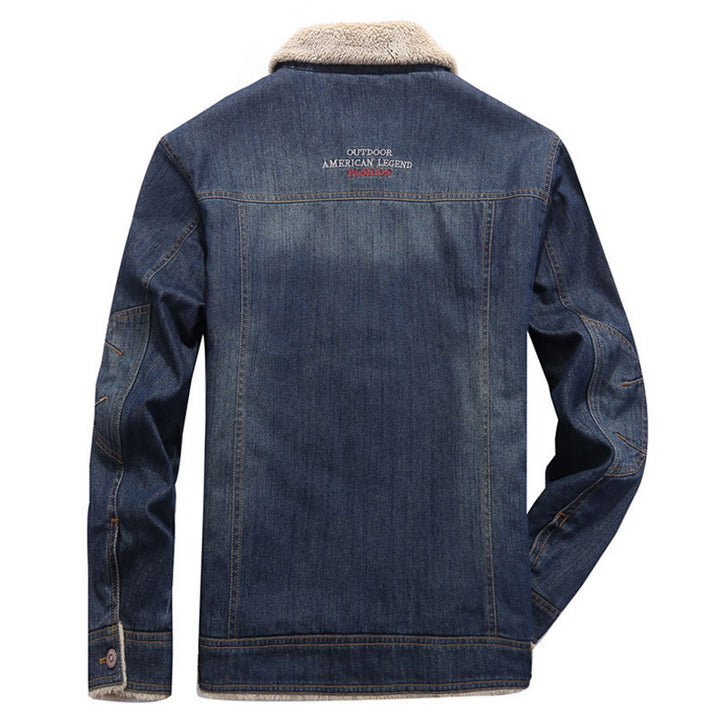 Herren Denim Jacke mit weichem Fleecefutter Drune