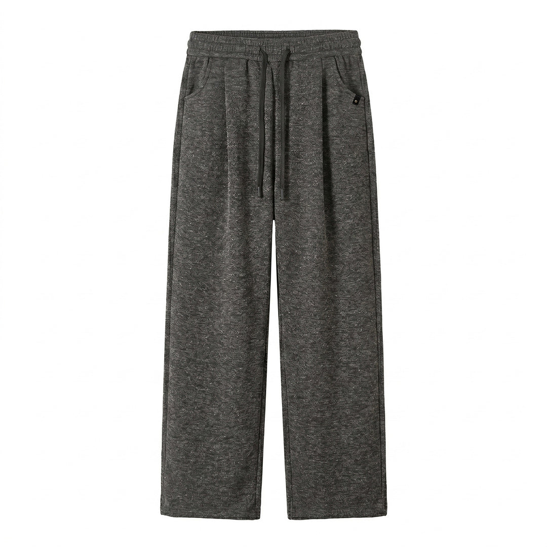 Damen Lounge‑Hose mit weitem Bein, elastischem Bund und Kordelzug Drune