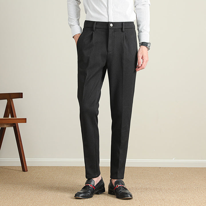Herren Moderne Business-Hose mit eleganter Nadelstreifenoptik Drune