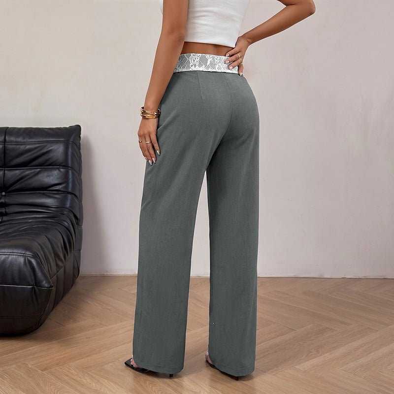 Damen Elegante Hoch-taillierte Hose Drune
