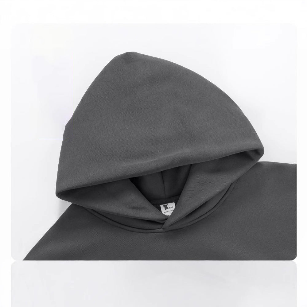 Unisex nan klassischer Kapuzenpullover mit Kängurutasche und weichem Baumwollfleece Drune