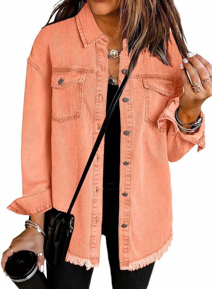Femme Destroyed Denim Westernjacke Drune