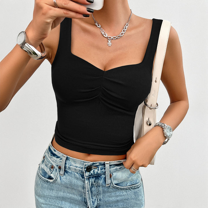Damen Figurbetontes Top Drune