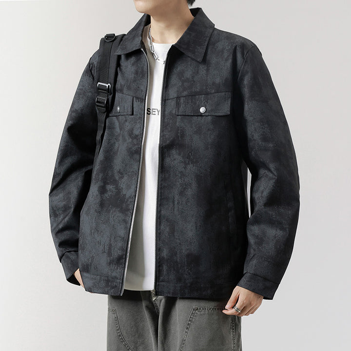 Herren Modische Arbeitsjacke im minimalistischen Design Drune