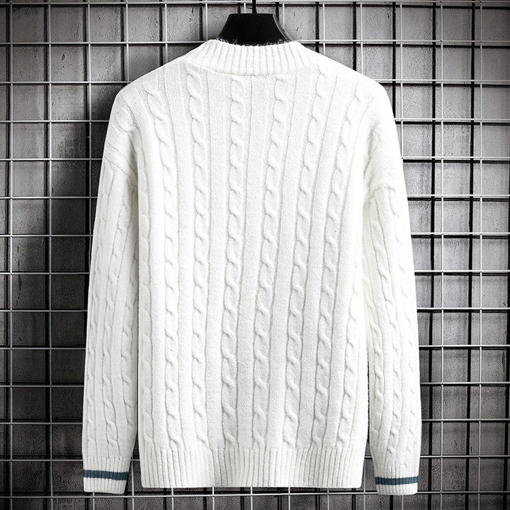 Damen Strickjacke mit Zopfmuster und Knopfdetails Drune