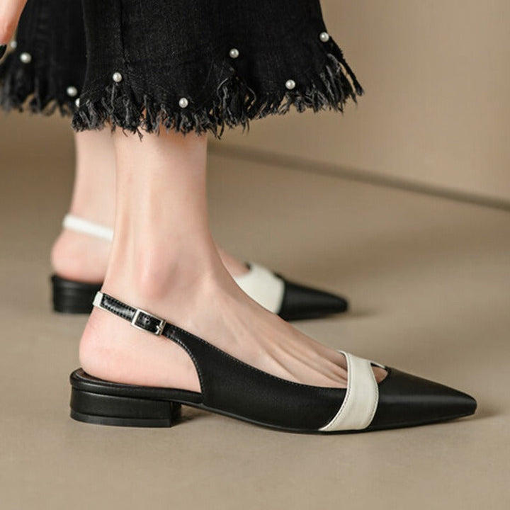 Damen Slingback-Pumps mit spitzem Zehendesign und eleganter Riemchenführung Drune