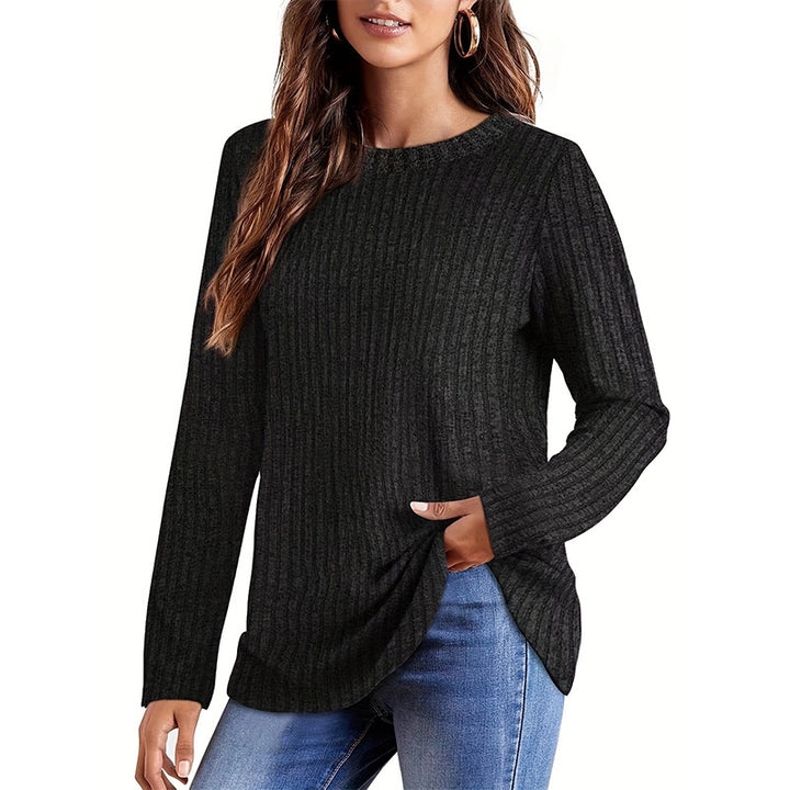 Damen Strickpullover mit strukturierter Oberfläche und lockerem Schnitt Drune
