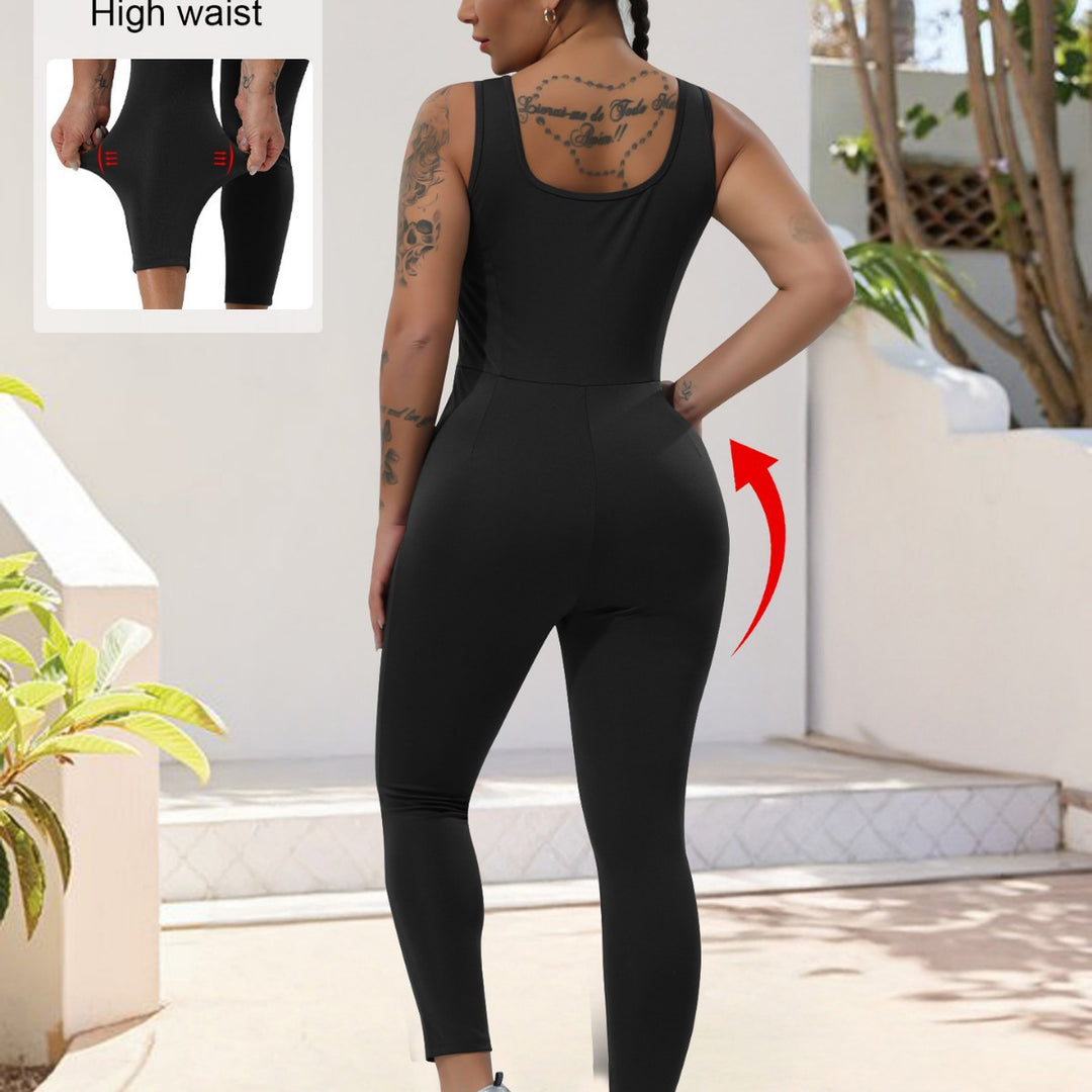 Damen Formender Sport-Einteiler mit hohem Taillenbund und Shaping-Effekt Drune