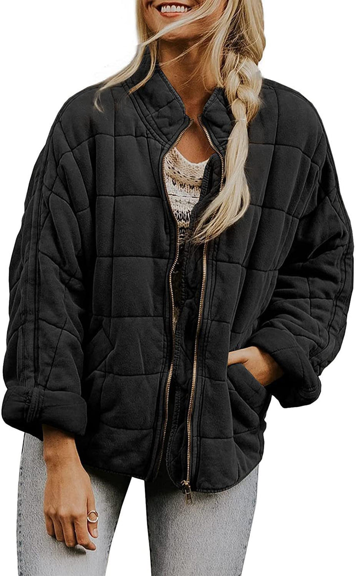 Damen Übergroße Steppjacke Drune