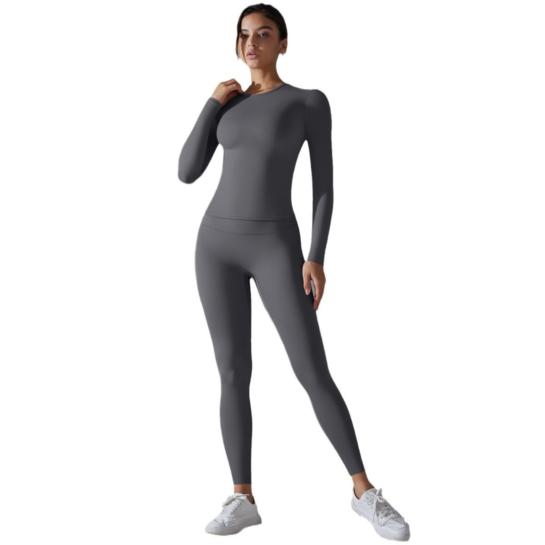 Damen Sport-Set mit langem Ärmel und Leggings Drune