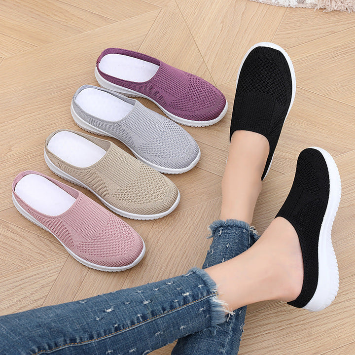 Damen bequeme und atmungsaktive Slip-On Sneaker Drune