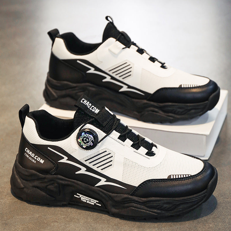 Herren robuste Outdoor-Chunky-Sneaker mit Drehverschluss, atmungsaktivem Strickoberteil und profiliertem Dämpfungssystem Drune