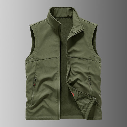 Herren Softshell-Weste mit Fleece-Innenfutter, winddicht und wasserabweisend Drune