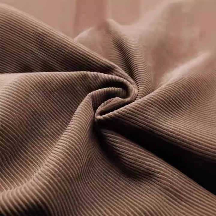 Herren lässiger Stehkragenpullover aus samtigem Material und praktischen Taschen Drune