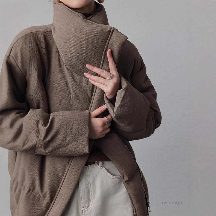Damen Modischer Oversized Daunenjacke Drune