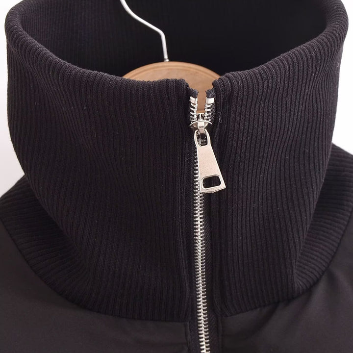 Damen modische Steppjacke mit hohem Kragen und praktischen Reißverschlusstaschen Drune