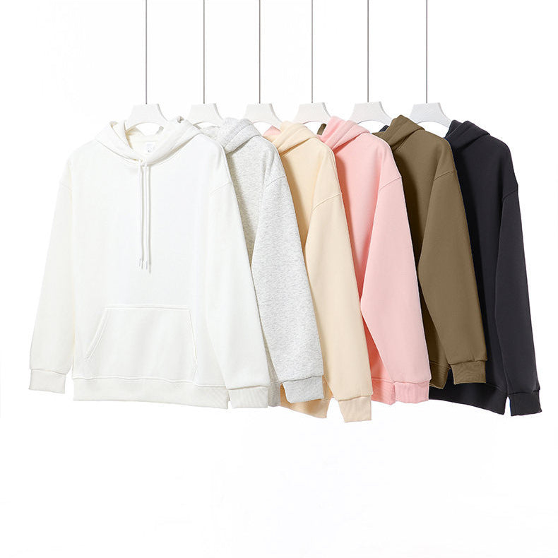 Unisex Oversize-Kapuzenpullover mit Kängurutasche und Rippbündchen Drune