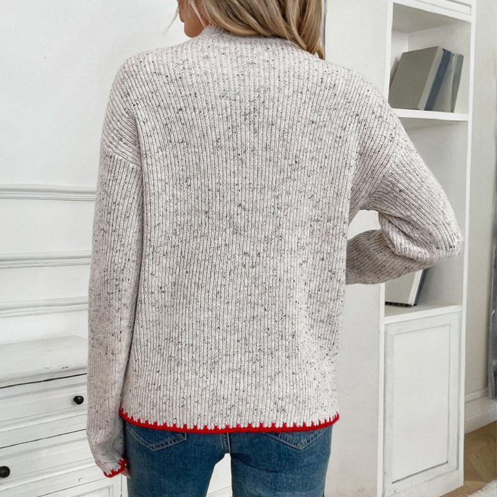 Damen Kuscheliger Pullover mit Herzmotiv Drune