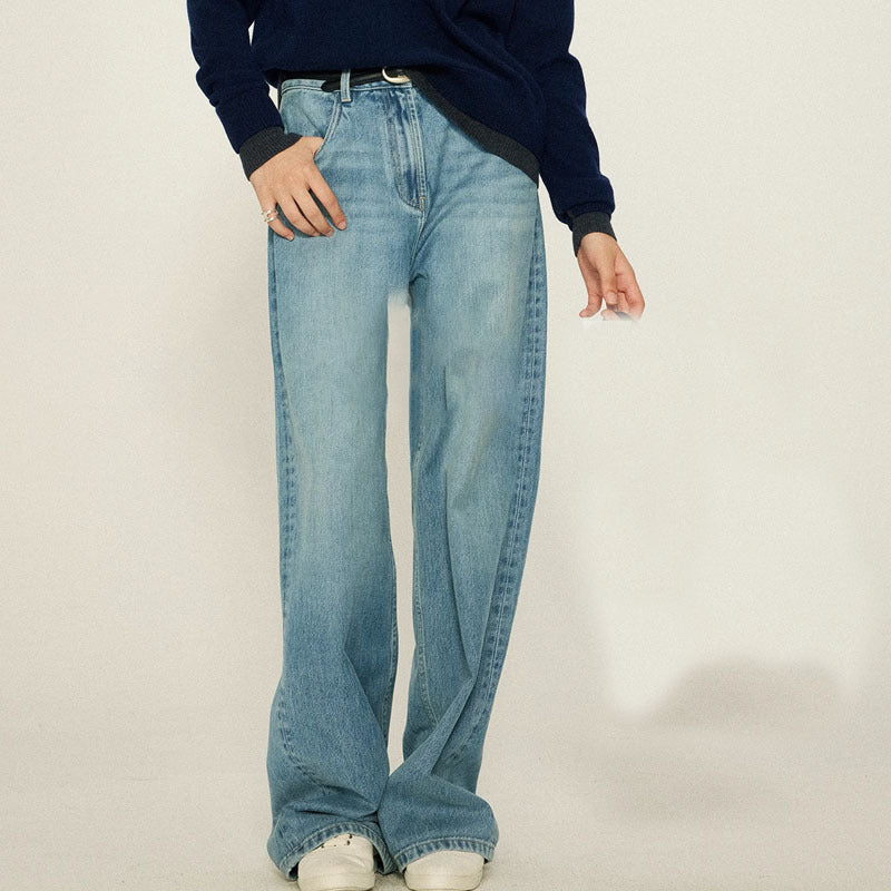 Damen High-Waist Bootcut-Jeans aus hochwertigem Denim Drune