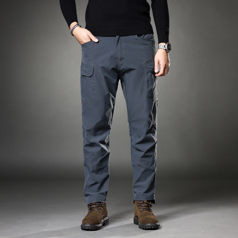 Herren Trekking‑Cargohose mit Knieverstärkung, multifunktionalen Taschen und geradem Schnitt Drune