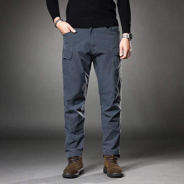 Herren Trekking‑Cargohose mit Knieverstärkung, multifunktionalen Taschen und geradem Schnitt Drune