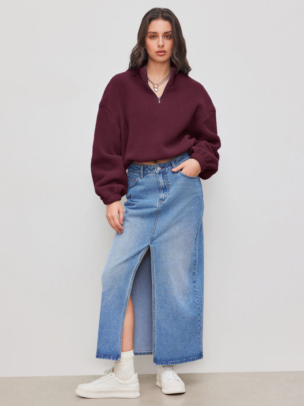 Damen Weiches und lässiges Sweatshirt Drune