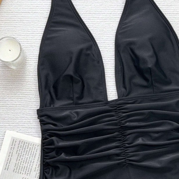 Damen Eleganter Monokini mit Raffungen Drune