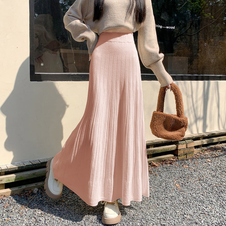 Damen Maxi-Rock mit elegantem Plissee Drune