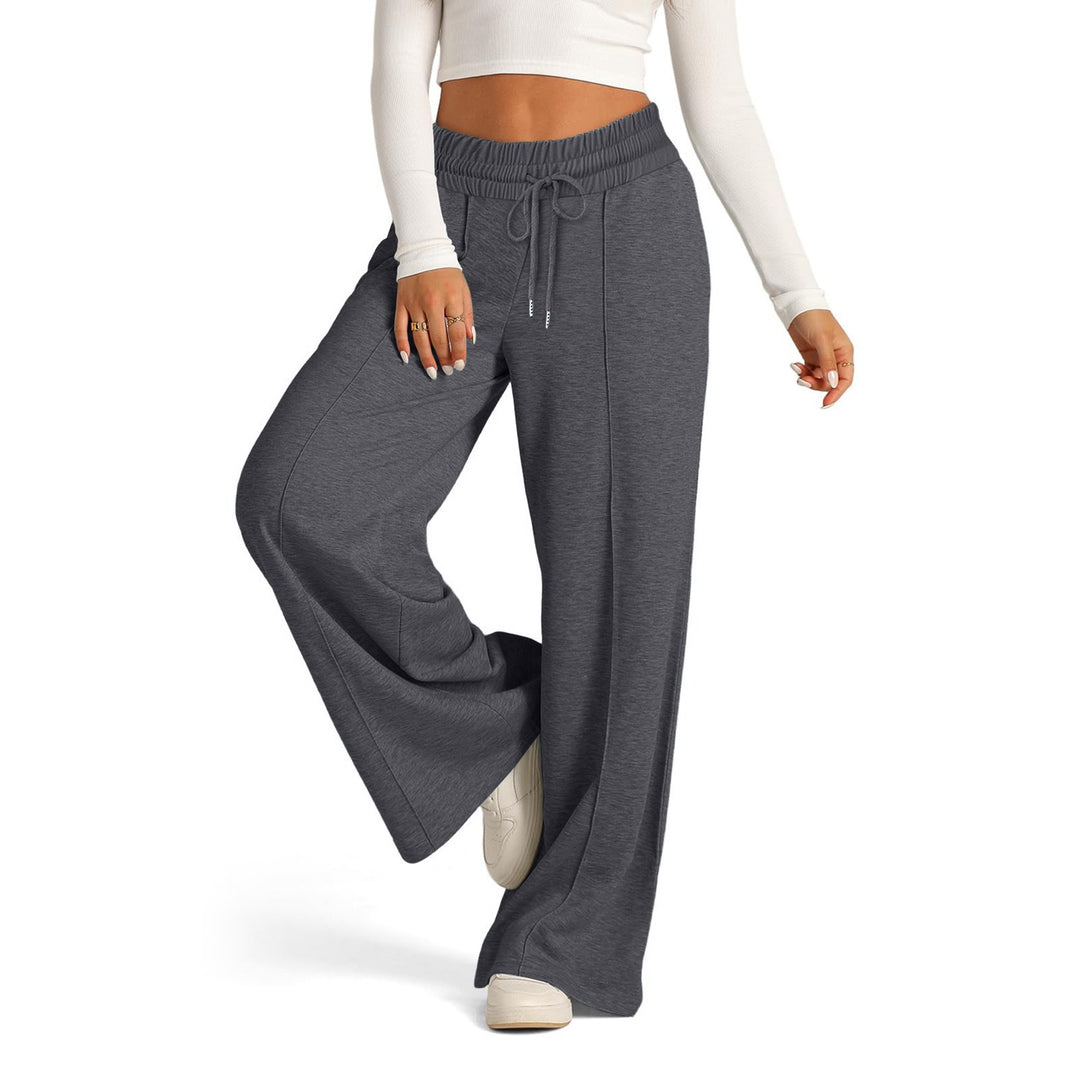 Damen Entspannte Passform Weite-Leg Lounge-Hose Drune