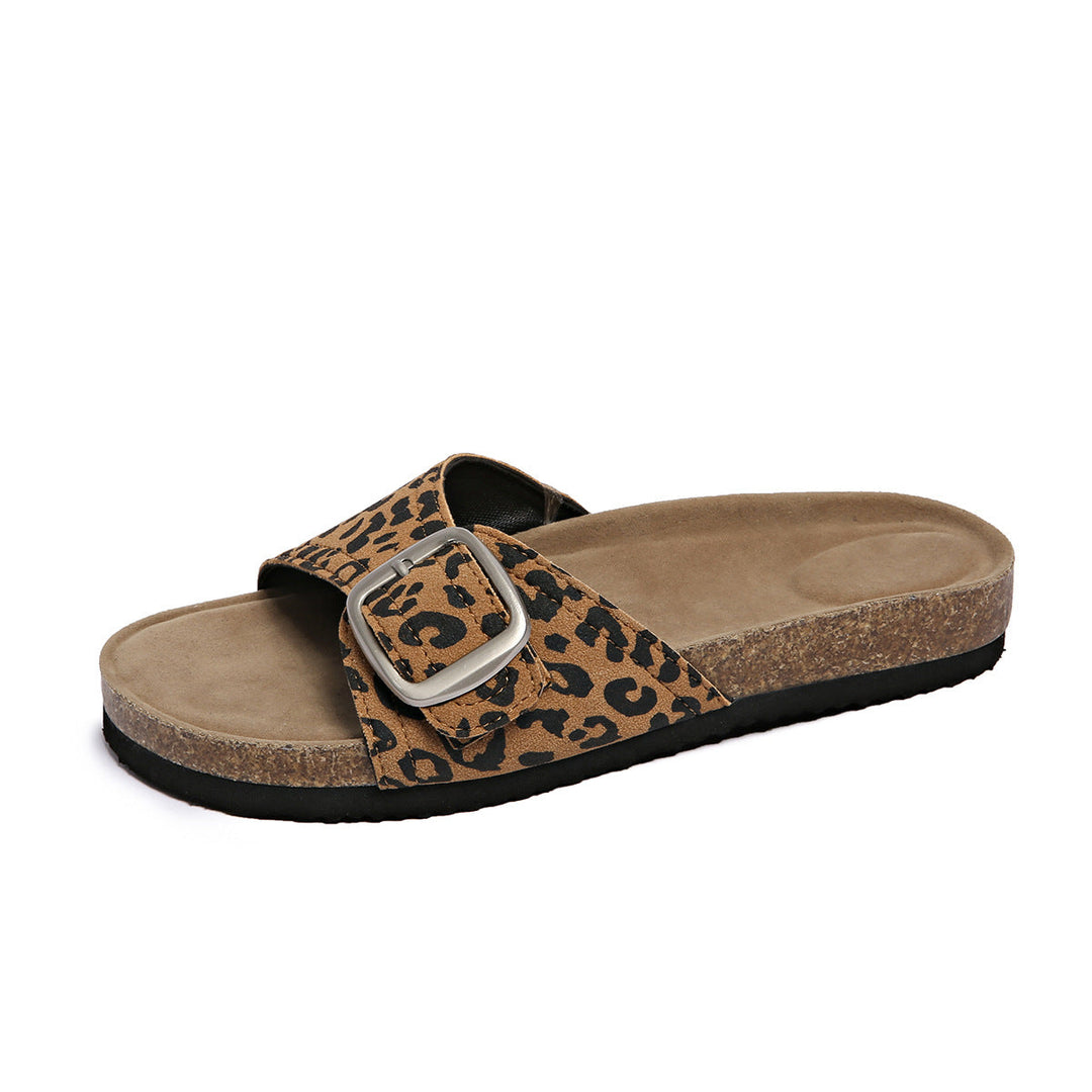 Damen Bequeme Zehentrenner-Sandalen mit modischem Riemchen und anatomischem Fußbett Drune