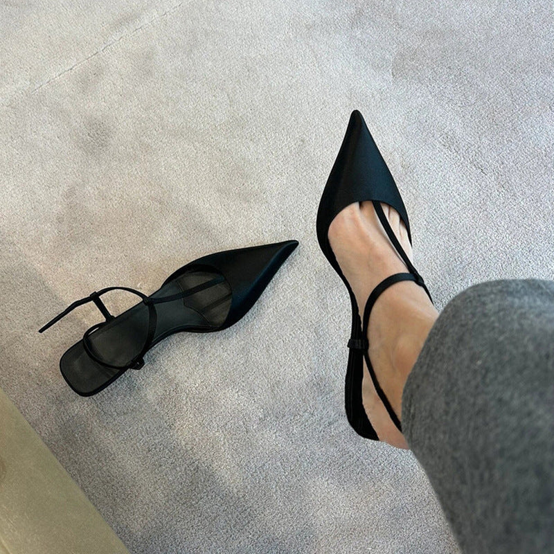 Damen Slingback Pumps mit elegantem Faltendesign und modischem Schnitt Drune