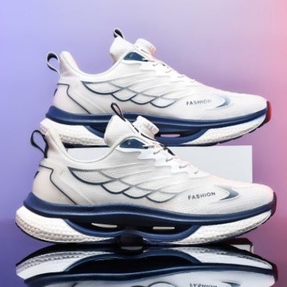 Unisex atmungsaktive Laufsneaker mit doppelter Luftkammer-Zwischensohle und verstärkter Fersenstabilität Drune