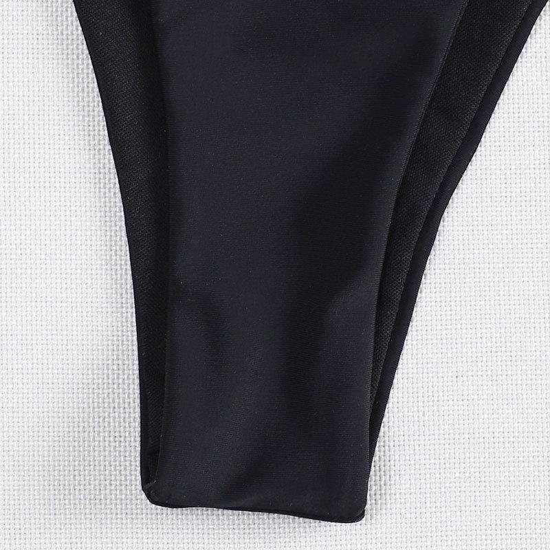 Damen Bikini-Höschen mit verstellbaren Bändern und elegantem Ring-Detail Drune