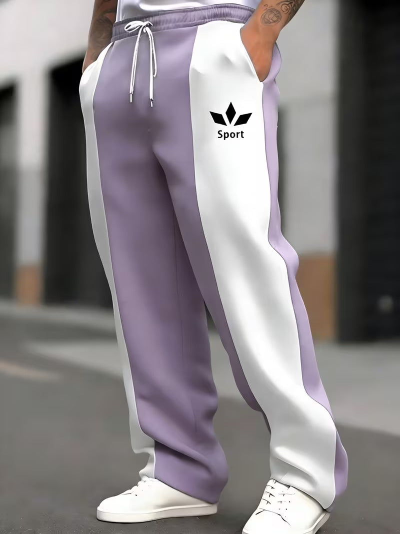 Herren Sportliche Jogginghose mit seitlichen Streifen Drune