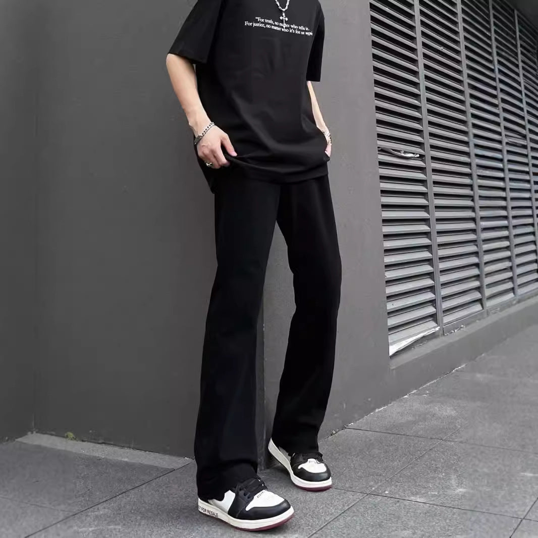 Herren bequemes T-Shirt mit lässigem Schnitt und einzigartigem Schriftzug Drune
