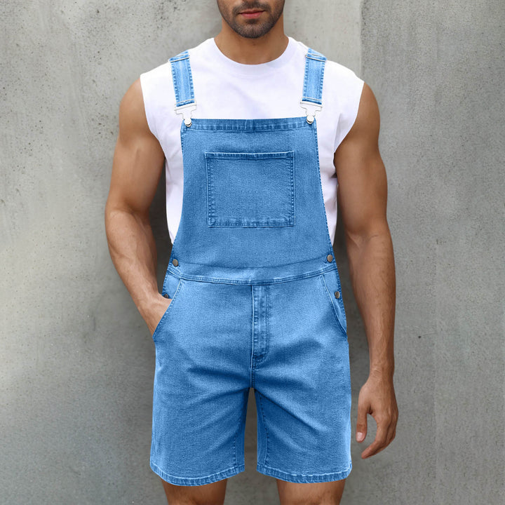 Herren Lässige Denim-Latzhose Drune