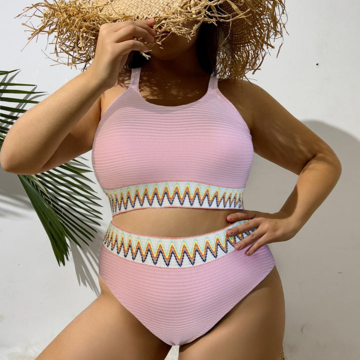 Damen Sportliches Bikini-Set mit dekorativem Bund Drune