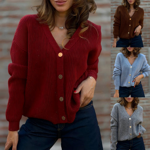 Damen Kuscheliger Strickcardigan Drune