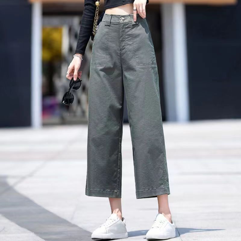 Damen Weitgeschnittene Hose mit hohem Bund Drune