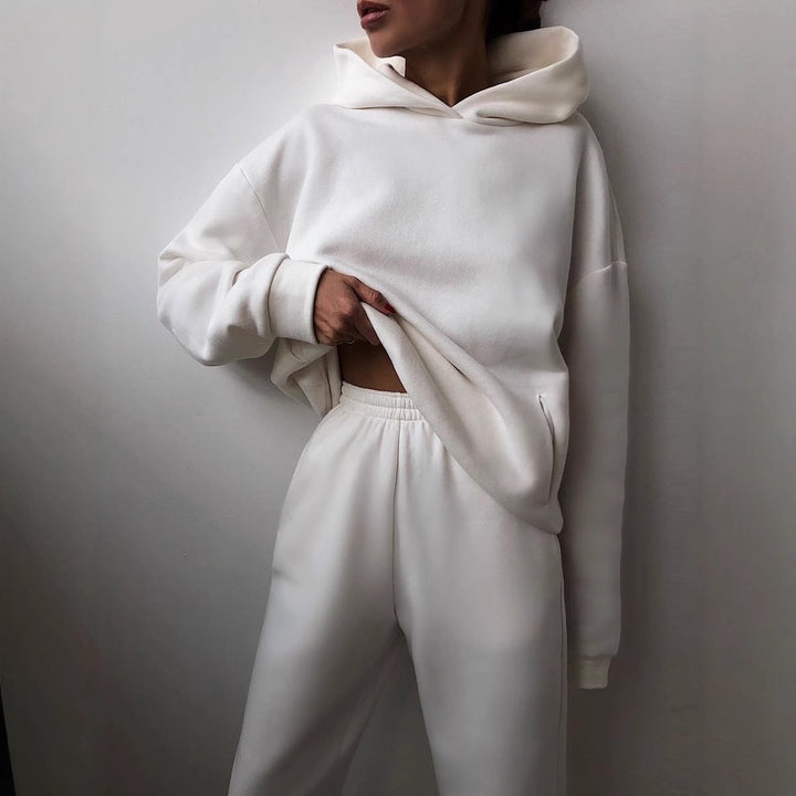 Damen Bequemes und stylisches Sweatshirt-Hosen-Set Drune