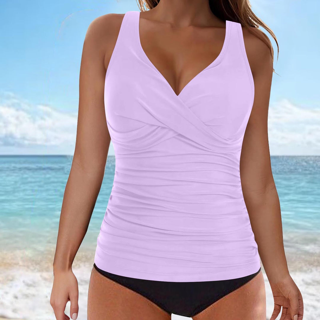Damen Tankini-Oberteil mit raffiniertem Wickeldesign Drune