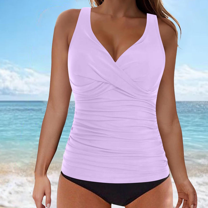 Damen Tankini-Oberteil mit raffiniertem Wickeldesign Drune