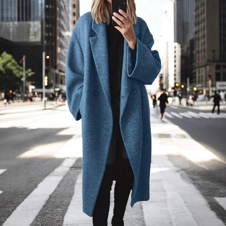 Damen Oversized Wollmantel Drune