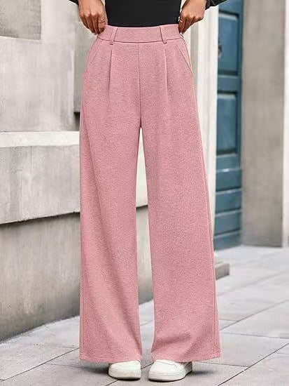 Damen weite Palazzo-Hosen mit elegantem Bund Drune
