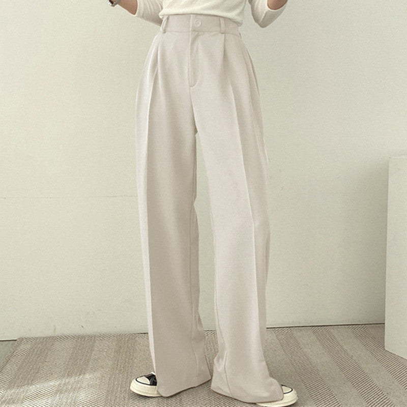 Damen Elegante und hoch taillierte Stoffhose Drune
