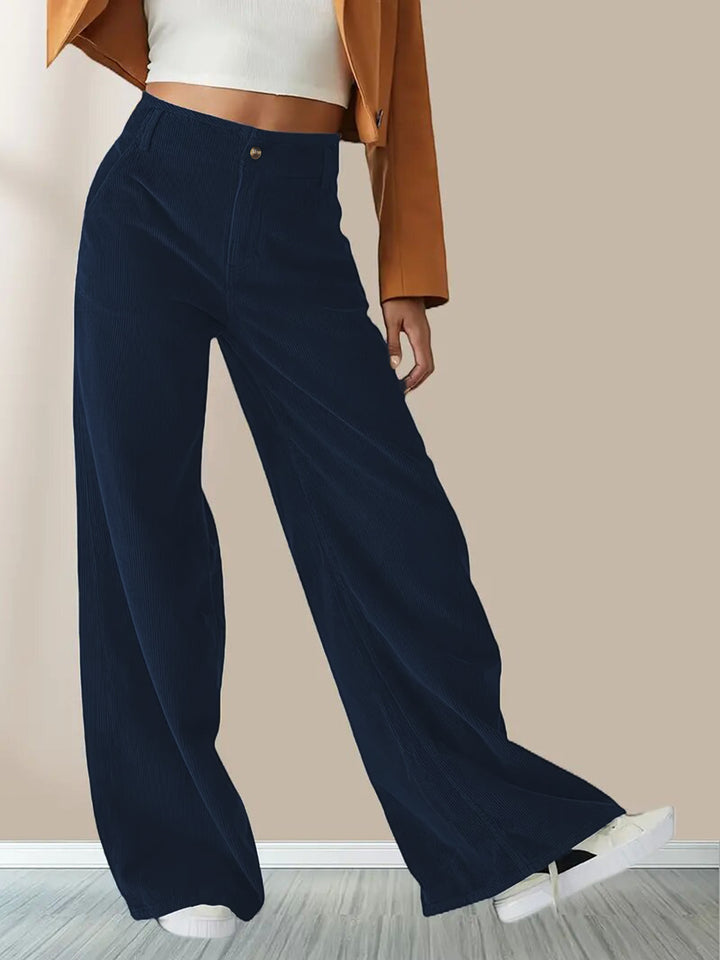 Damen Weite Cordhose Drune
