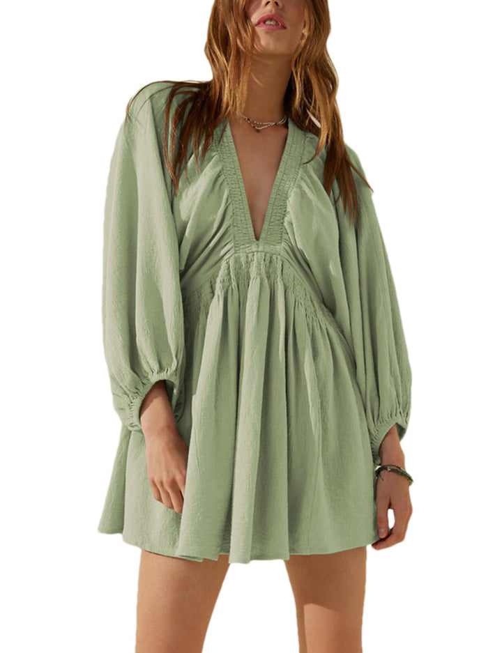 Damen trendiges Minikleid Drune
